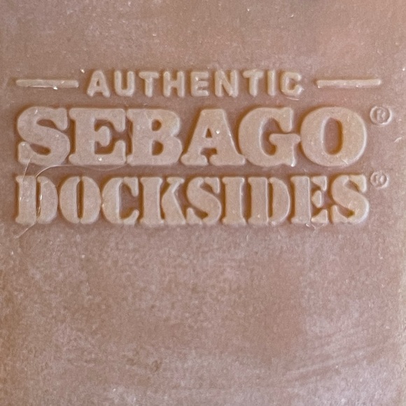 SEBAGO DOCKSIDERS Preppy Handmade Leather Navy & Creamy Blue Loafers Sz 6M NICE! - Picture 8 of 12